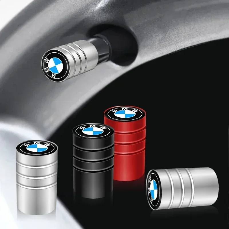 Фото Комплект из 4 пылезащитных колпачков для ниппелей шин из сплава для BMW G30/G20/G05/F30/F10/E70 серий 1/3/5/7, колпачки для ниппелей и автозапчасти №2