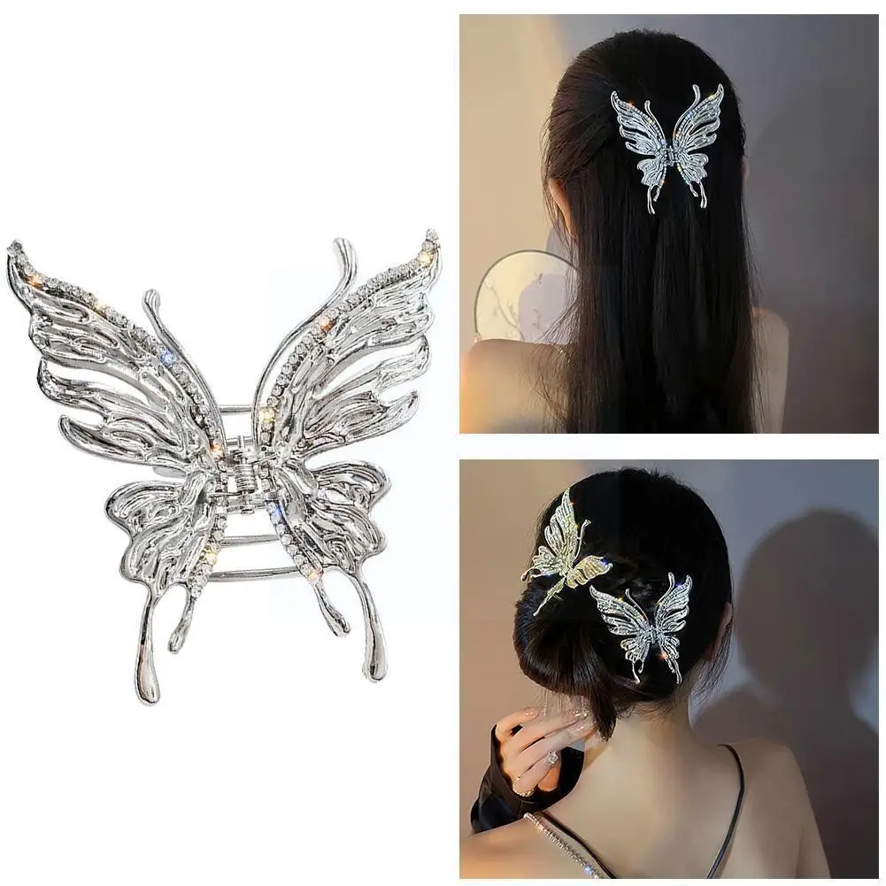 

2022 New Korean Style Cold Wind Hairpin Metal Ladies Clip Hair Grab All-match Shark Wind Hairpin Clip Accessories I3i2