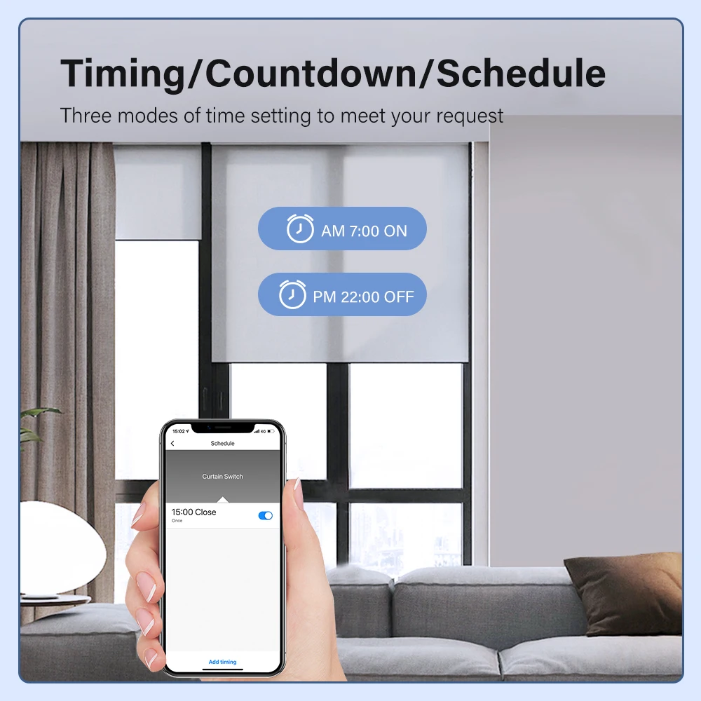 1/2/3 шт. смарт-переключатель Tuya WiFi Smart Life для вращающихся дверей с потайным мотором