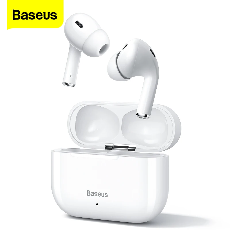 

Baseus W3 TWS Bluetooth Earphones, True Wireless Headphones Bluetooth 5.0, With Mic Handfree Earbuds, For iPhone Gamer Headset