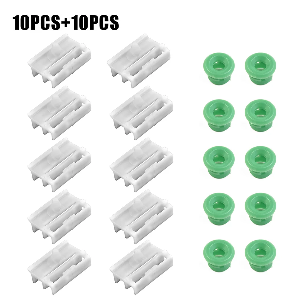 

20PCS Side Sill Skirt Trim Moulding Clips Green Grommets 51711932996+51718184574 For Bmw 3 Series E36 E46 E90 E91 Car Accessorie