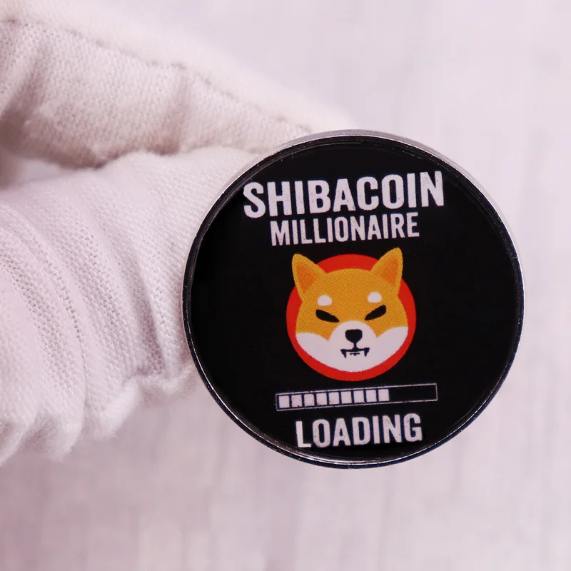 Эмалированная брошь в форме монеты миллиардера плюс на одежду лацкан изящный