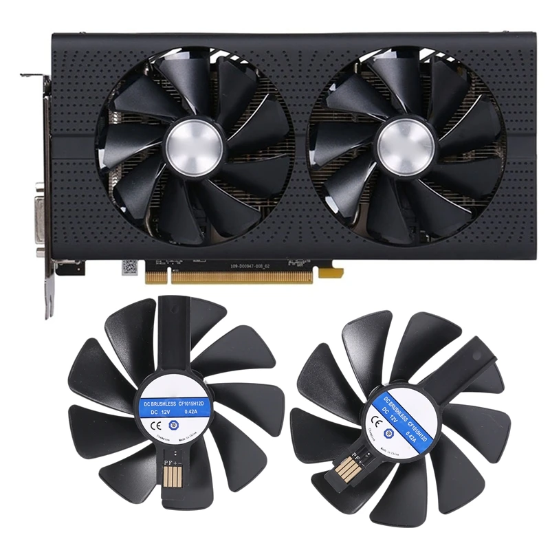 Вентилятор-кулер HFES для Sapphire Radeon RX 470 480 580 570 NITRO Mining Edition RX580 RX480 охлаждающий