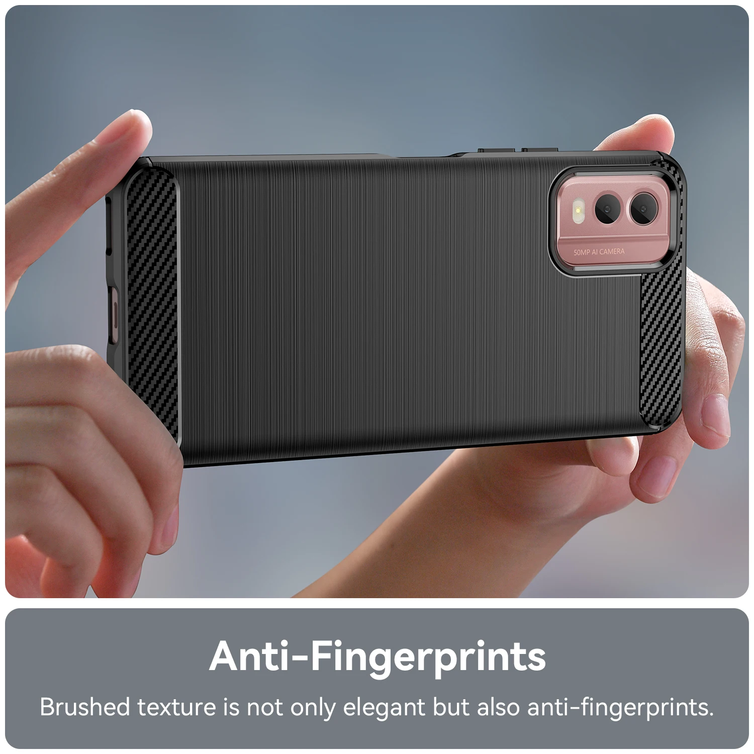 For Nokia C32 Case Nokia C32 Cover Coque Shell Fundas Carbon Fiber Soft Silicone TPU Phone Bumper For Nokia C32