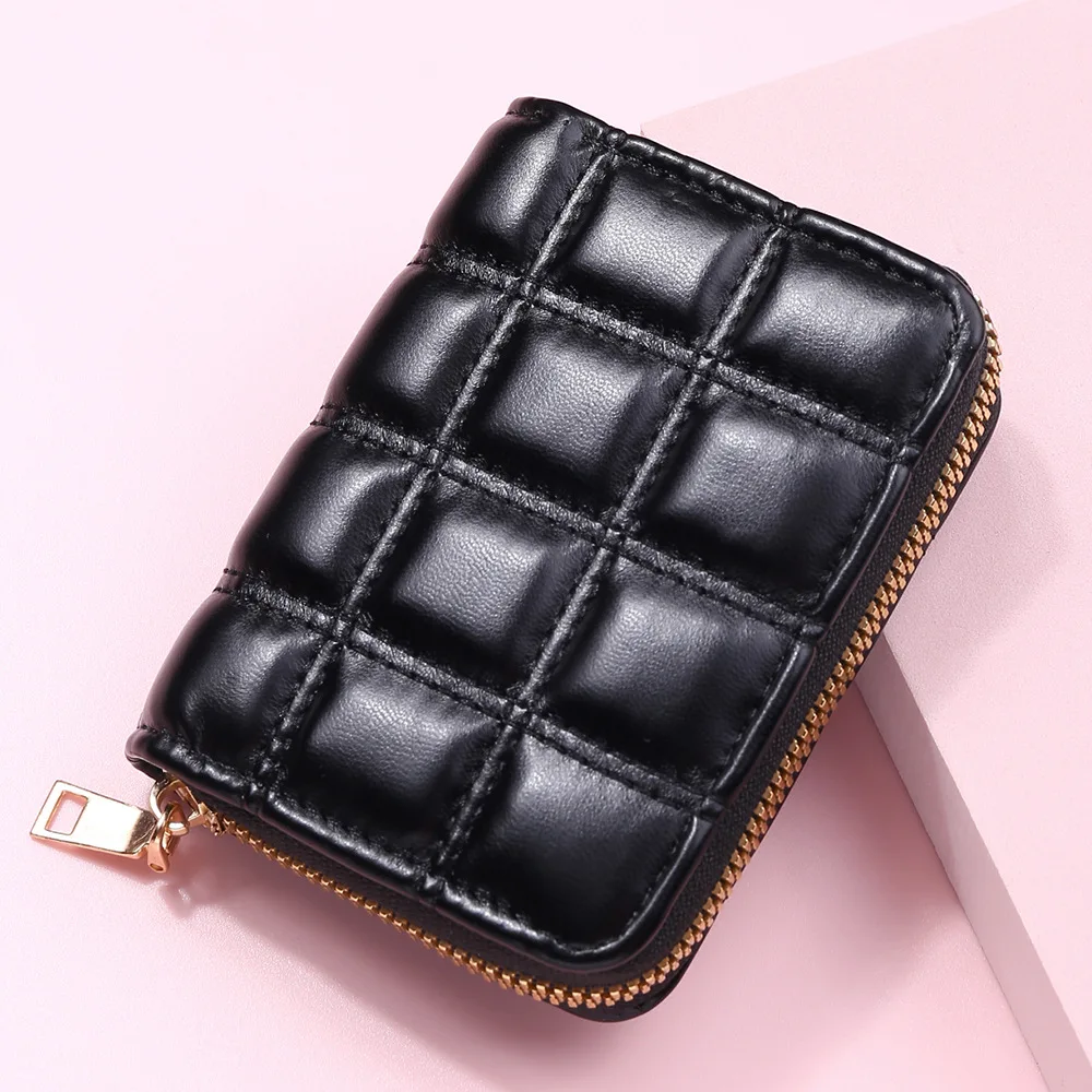 

2022 New Women's Card Holder Wallets RFID Multi-function Zipper Small Driver License Clutch Bag Dropshipping Luxury Designer