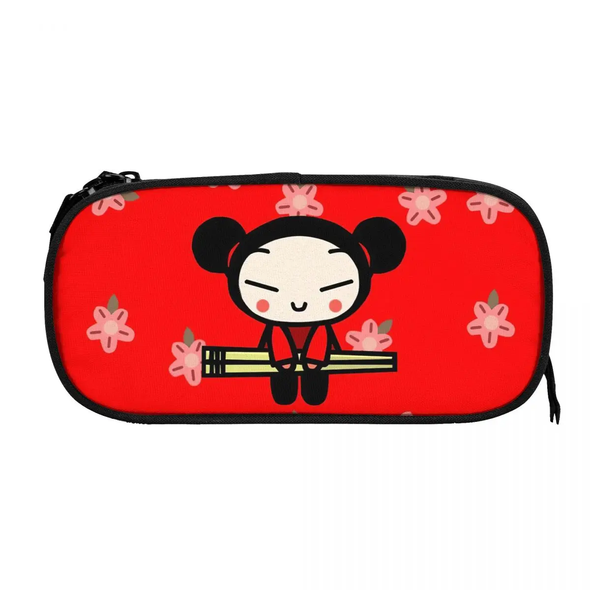 

Pucca Pen Box Student School Anime Zipper Pen Bag Child Stationery Bag pencase Gift