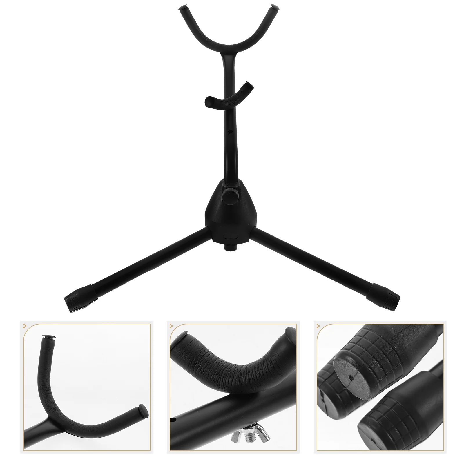 

Sax Stand Portable Foldable Saxophone Display Bracket Holder Stand Trumpet Instrument Stand Black