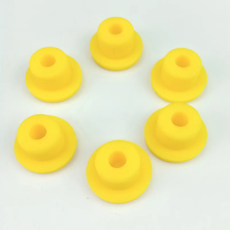 

1/2/5Pcs YELLOW Silicone Rubber Hole Plug 13 13.5 14.1 15 15.5 16 17 18mm to 48.5mm End Caps Seal Stopper