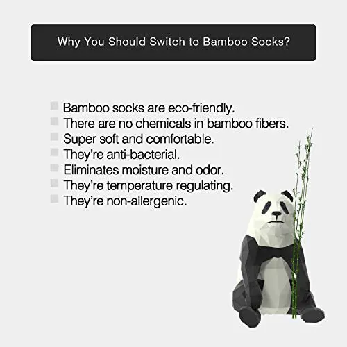 HMCN Diabetic Socks Women Loose Diabetic Ankle Socks Bamboo Socks For Women`s Seamless Toe and Non-binding Top, 4 Pairs Diabetic