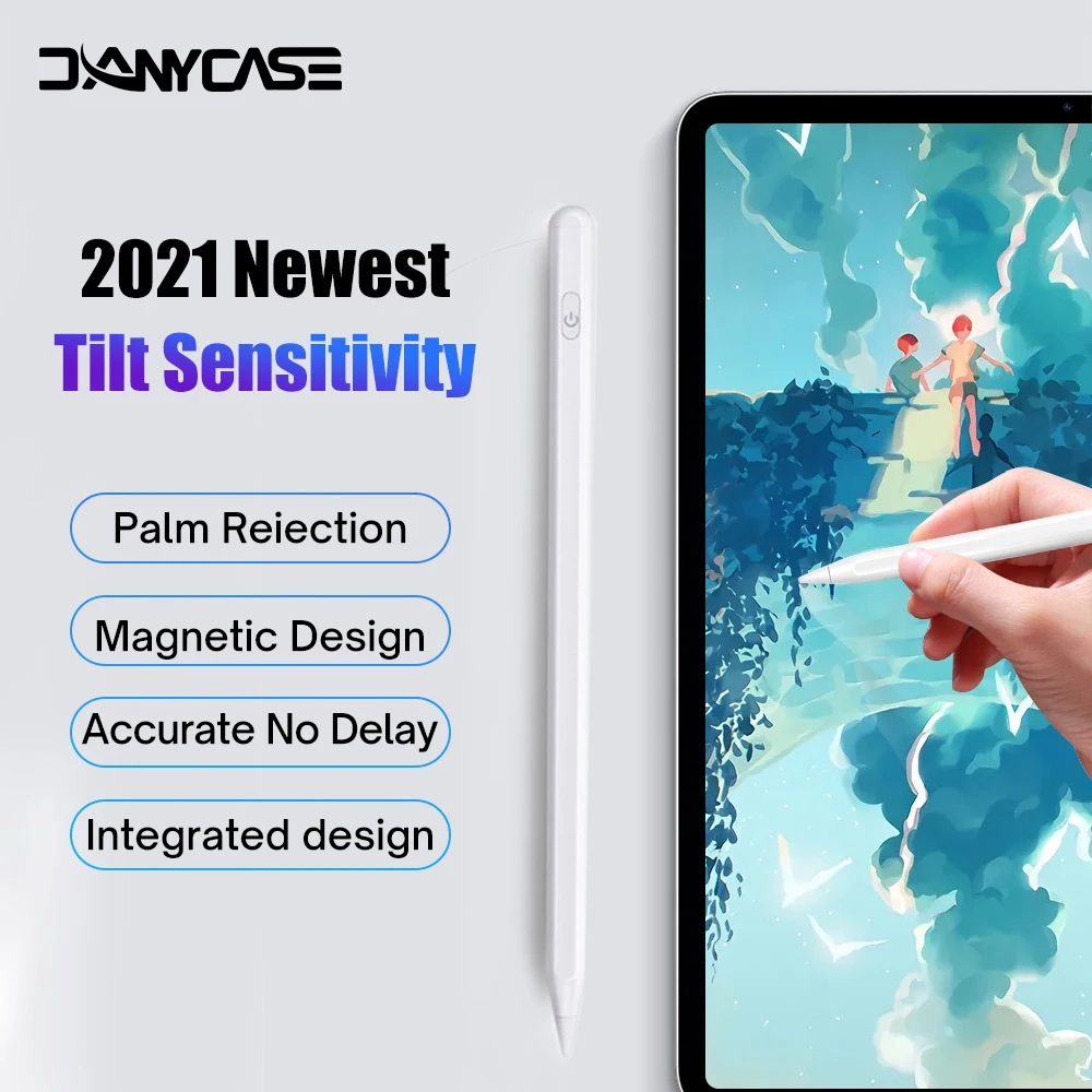 

Active Stylus iPad Pencil For Mini 6 With Palm Rejection for Apple Pencil 1 2 iPad Pen Pro 11 12.9 Air 4 9th 10.2 2018-2021 애플펜슬