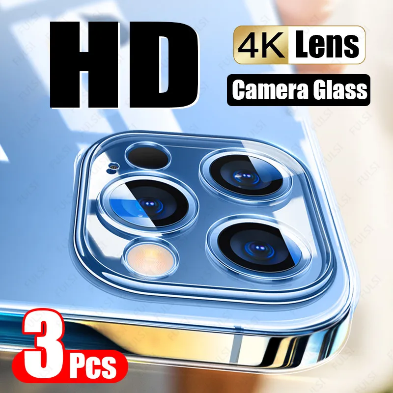 

FULSI 3PCS Camera Lens Tempered Glass For iPhone 13 11 12 Pro Max Screen Protector On For iPhone 11 13 12 mini Camera Glass