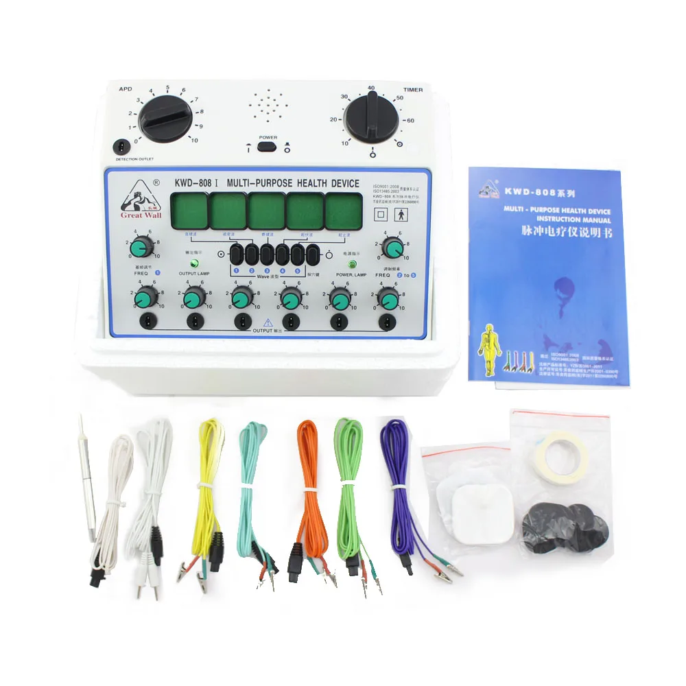 

Medical Electronic Acupuncture Needle Tens 6 Outputs Muscle Stimulator Acupuncture Device