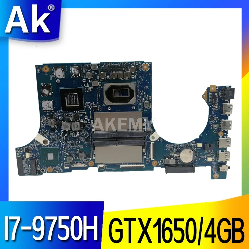 

Akemy Motherboard For Asus TUF Gaming FX505G FX505GT FX95GT FX95GT9750 Laptop Mainboard I7-9750H GTX 1650/4GB GDDR5