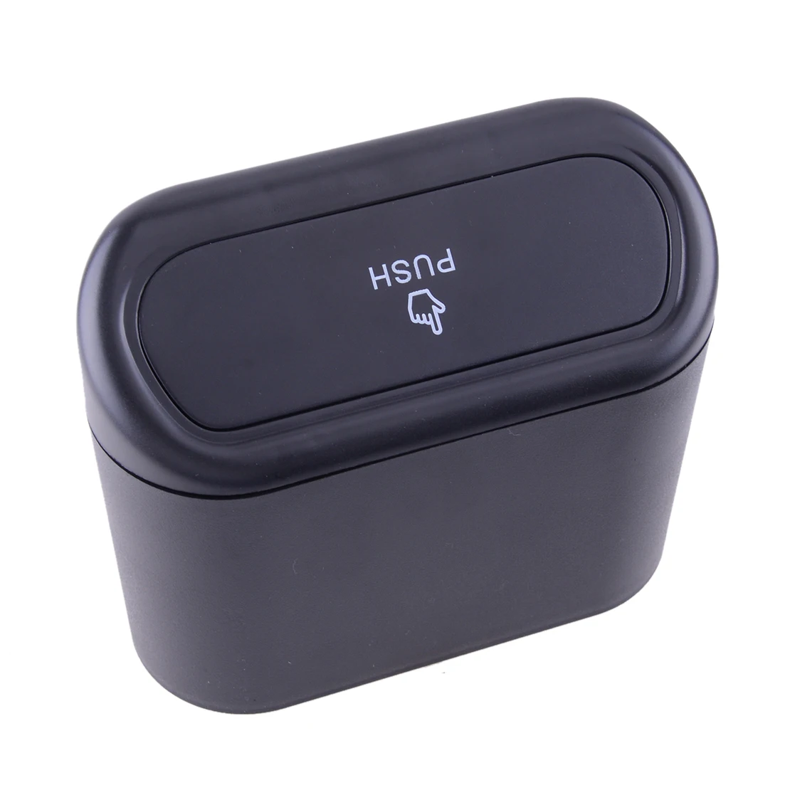 

Cars Home Office Universal Black ABS Plastic Portable Trash Can Garbage Dust Case Holder Box Litter Bin Storage Organizer