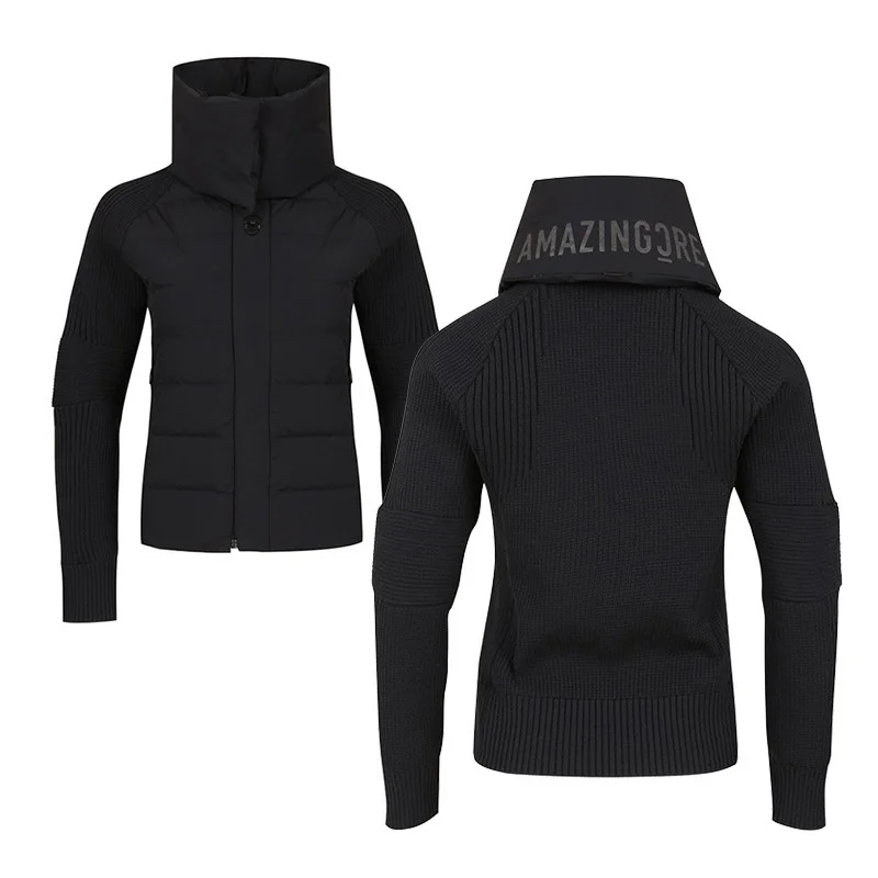 

【Presale 】Women's Winter Long Sleeve Full Zipper Down Jacket Coat Filled with white duck down Removable collar