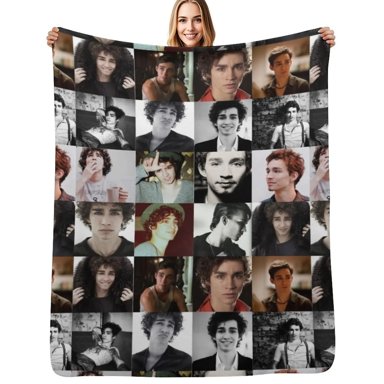 Фото Плед-одеяло Robert Sheehan для дивана, косплей, аниме, зимнее, многофункциональное, модное тонкое одеяло для кровати №1