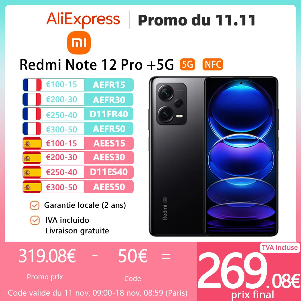 Xiaomi Redmi Note 12 Pro Plus 5G, versión global, NFC, 8GB+ 256GB,camera OIS 200MP，120Hz, AMOLED, Charge 120W