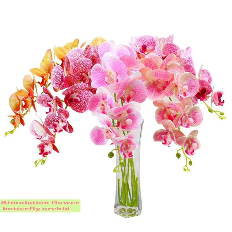 

Artificial Flower Butterfly Orchid Bright Colors,lasting Preservation,indoor Office Ornaments Home Decoration and Placement