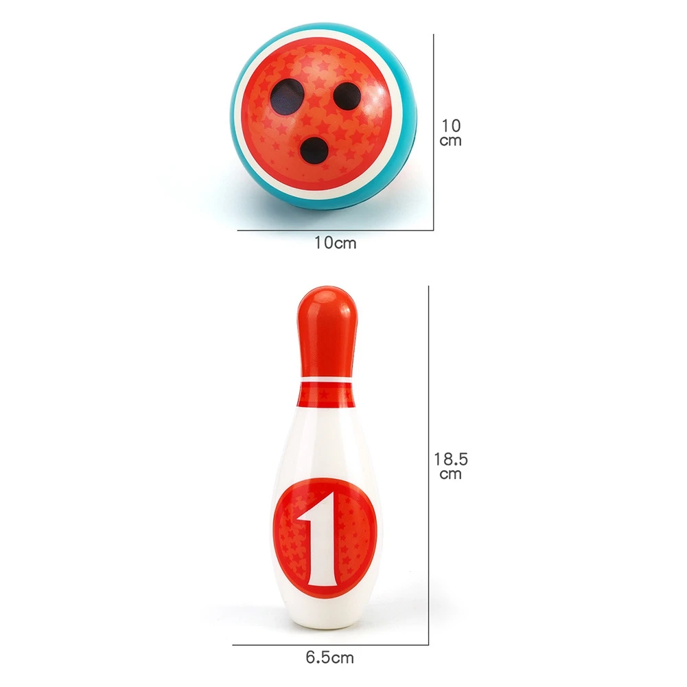 6 контактов 2 шара детский спортивный набор игрушек для боулинга красочный шар