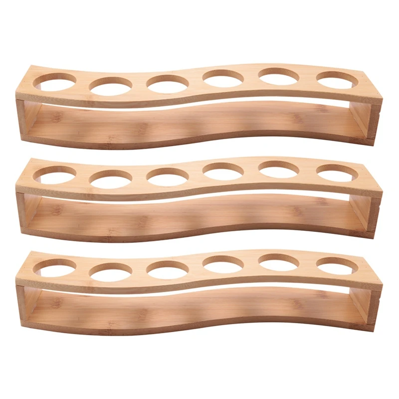 

Стеклянный держатель для фотографий BMDT-3X Shot/30 мл, стеклянный держатель для фотографий из бамбука, набор стеклянных фотографий с 6 отверстиями, идеально подходит для фотографий, бара