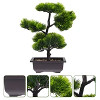 1pc artificial pine tree bonsai decor vivid fake bonsai decor artificial pine tree