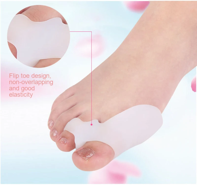 

1Pair Foot Care Tool For Daily Use Hallux Valgus Silicone Correction Gel Toe Bunion Guard Foot Care Toe Separator