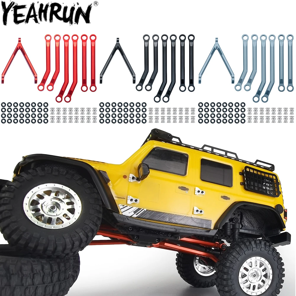 

Рулевая связь YEAHRUN, Тяговая тяга с высоким зазором шасси для радиоуправляемого гусеничного автомобиля 1/24 Axial SCX24 AXI00001 AXI00002 AXI00006
