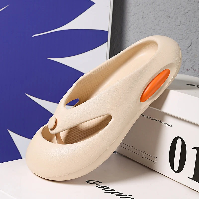 Сандалии на плоской подошве с закрытым носком Нескользящие мягкая подошва