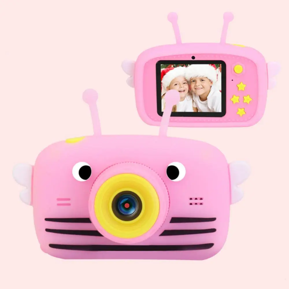 

1080p Kids Camera 13 Million Pixel Creative Camera 2.0 Inch Screen Cartoon Digital Camera Birthday Gift 600 Mah Birthday Gift