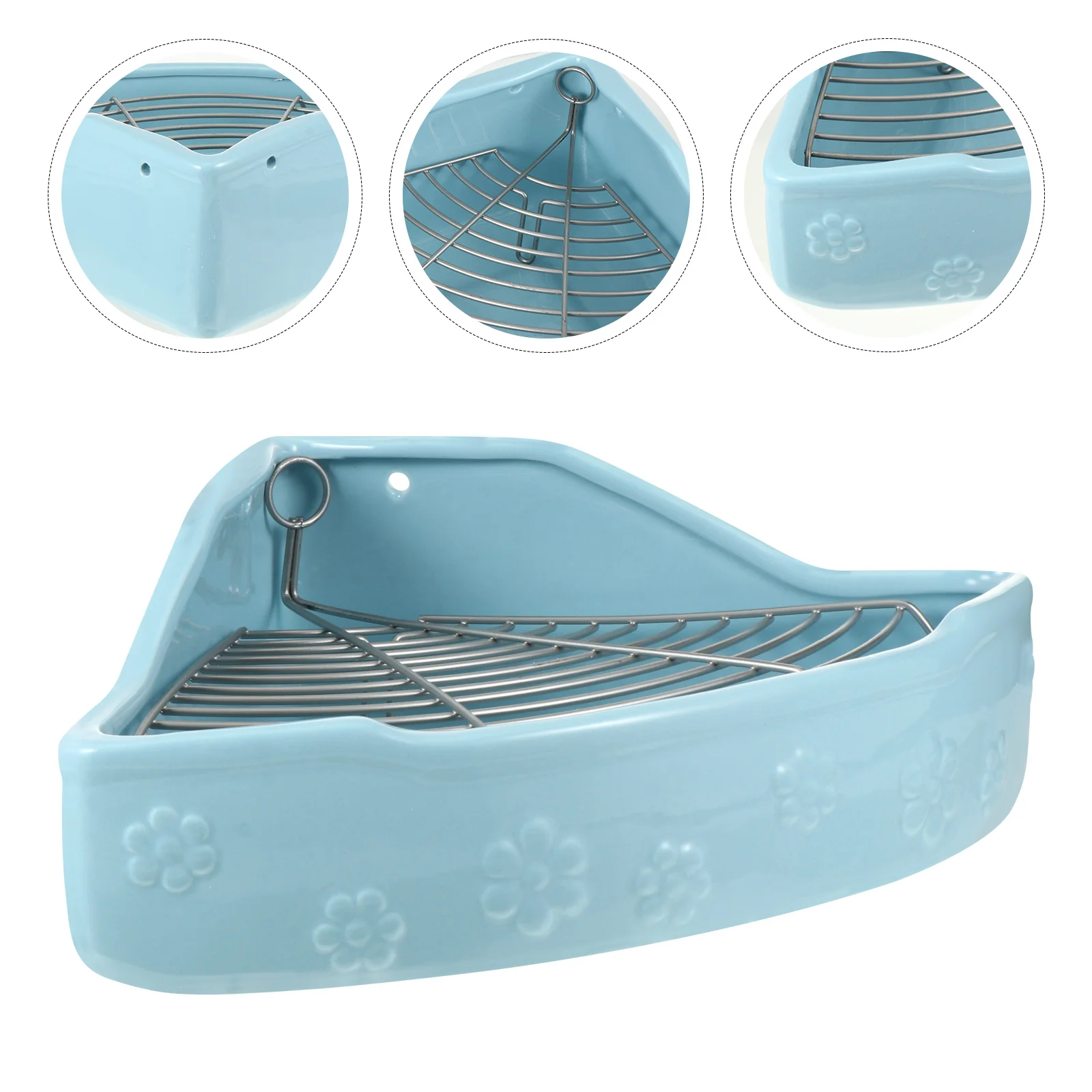 

1PC Rabbit Toilet Convenient Durable Useful Small Pet Bedpan Pet Potty Small Pet Toilet for Hamster Bunny Ferrets