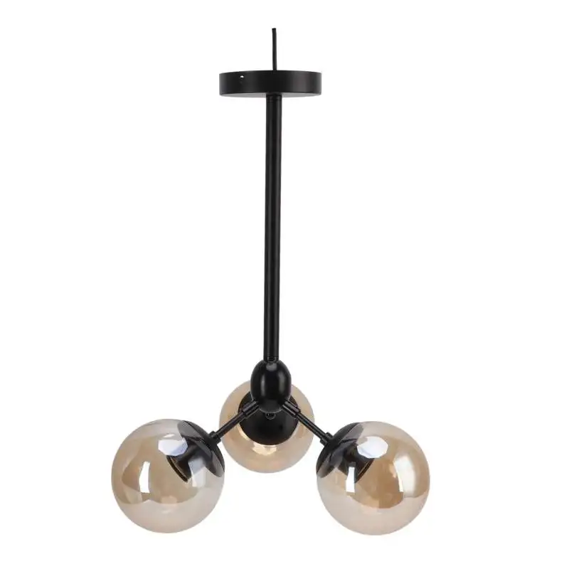 

3 Bulb Ceiling Light Fixture Living Room Chandeliers Modern High Translucent Glass for Coffee Shop for Restaurant