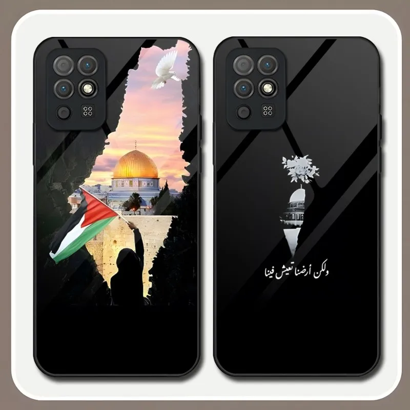 

Palestine Map Arabic Phone Case Tempered Glass For Huawei P30 P40 P50 P20 P9 Smartp Z Pro Plus 2019 2021 Rich And Colorful Cover