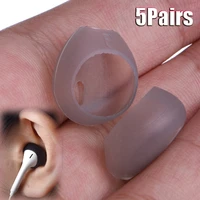 5pairs anti slip silicone earbuds cover earphones anti lost ear caps for airpods headphones headset eartip soft earphone covers