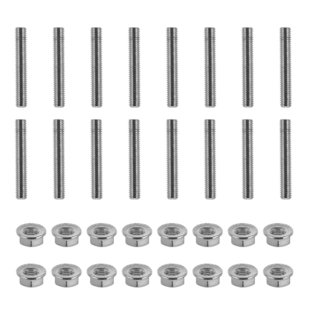 

32pcs Stainless Steel Exhaust Manifold Stud Durable Stainless Steel Car Accessory for Car Modification