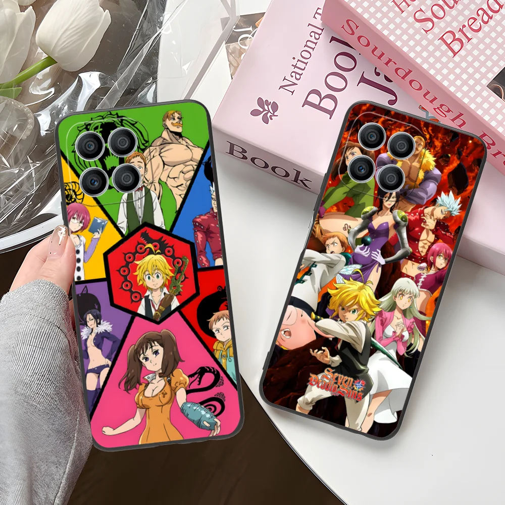 Чехол для телефона Семь смертных грехов Honor 90 80 70 60 50 30 20 10 9 8 7 Pro S SE Lite 5G черный
