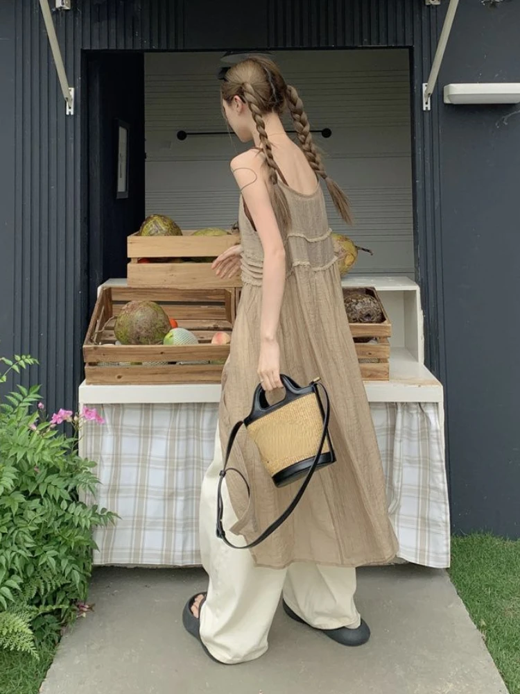 Женское кружевное платье в стиле пэчворк свободное однобортное плиссированное