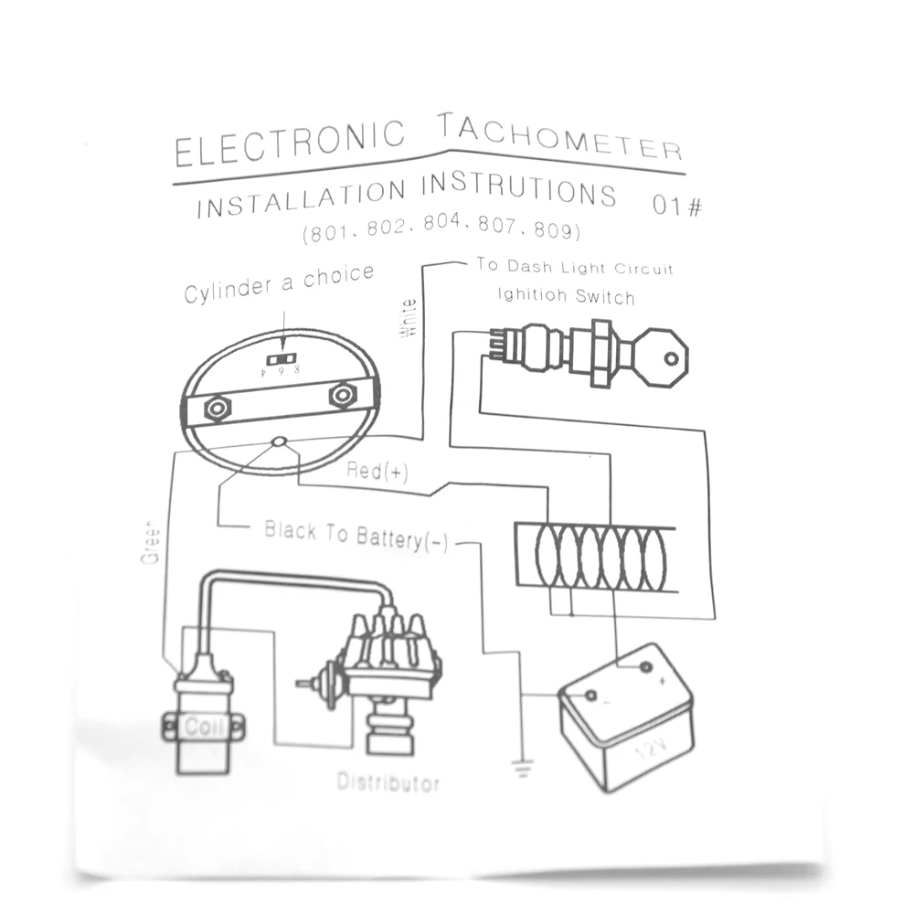 Тахометр 3 75 дюйма 95 мм 7 цветов светодиодный дисплей хромированный чехол с черной