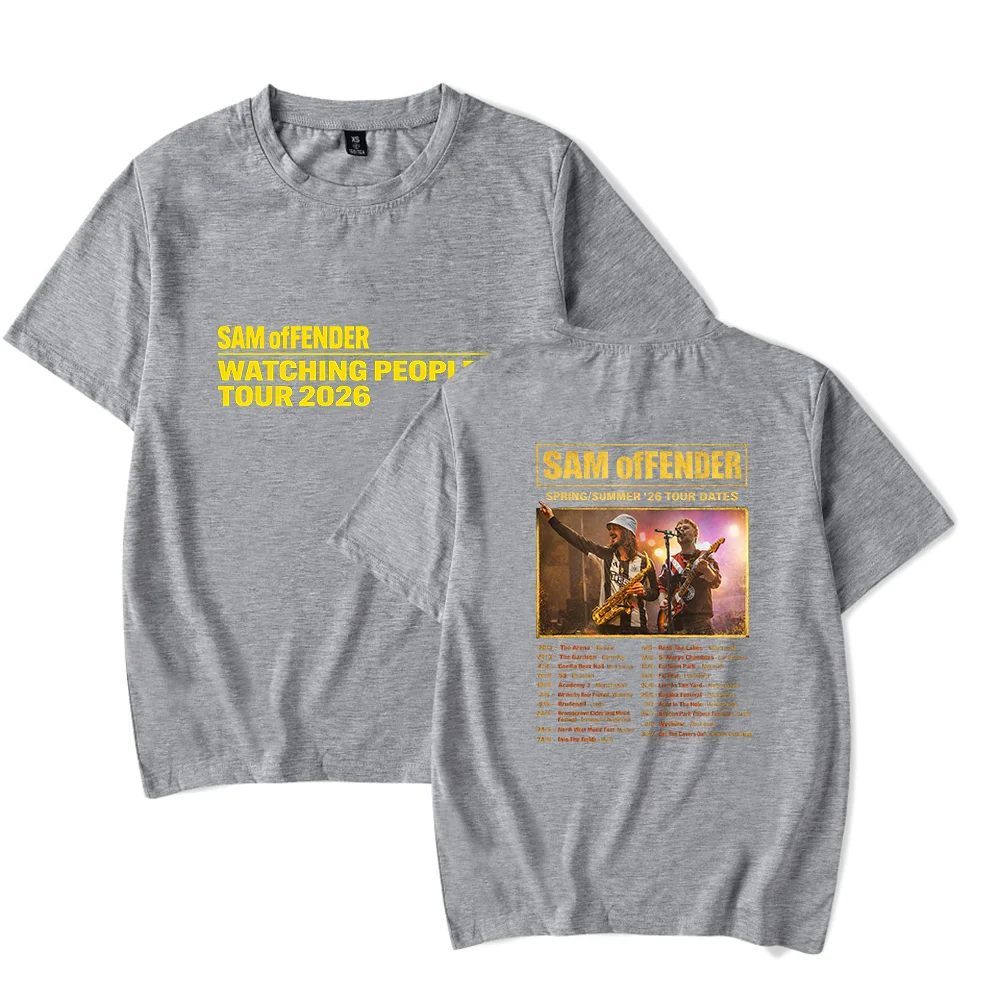 Фото Футболка с принтом Sam Fender 2026 Tour: мерч для фанатов, крутые топы с принтом для мужчин и женщин, уличная одежда №3