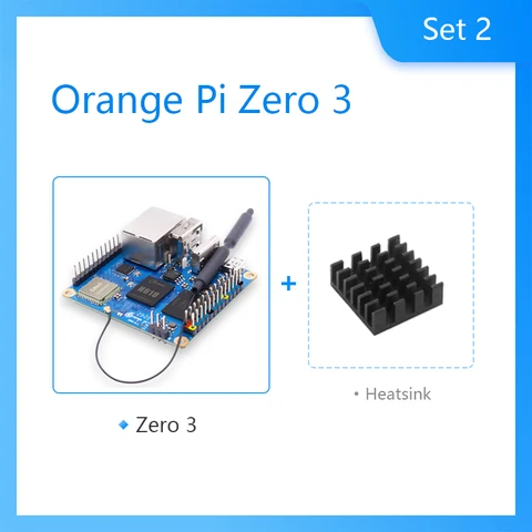 Orange Pi Zero 3 Allwinner H618 64-битный Wi-Fi 5 + BT5.0 LPDDR4 16 МБ SPI Flash Gigabit Ethernet Android 12 ТВ Ubuntu 22 OS