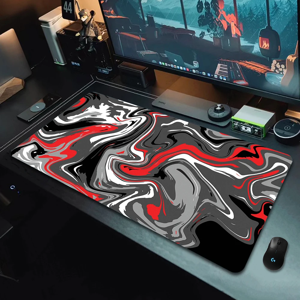 

Gaming Mouse Pad Strata Liquid Large Gamer XXL Keyboard Deskmat Office Mause Mat 900x400mm Carpet Rubber Soft Mice Pads Mousepad
