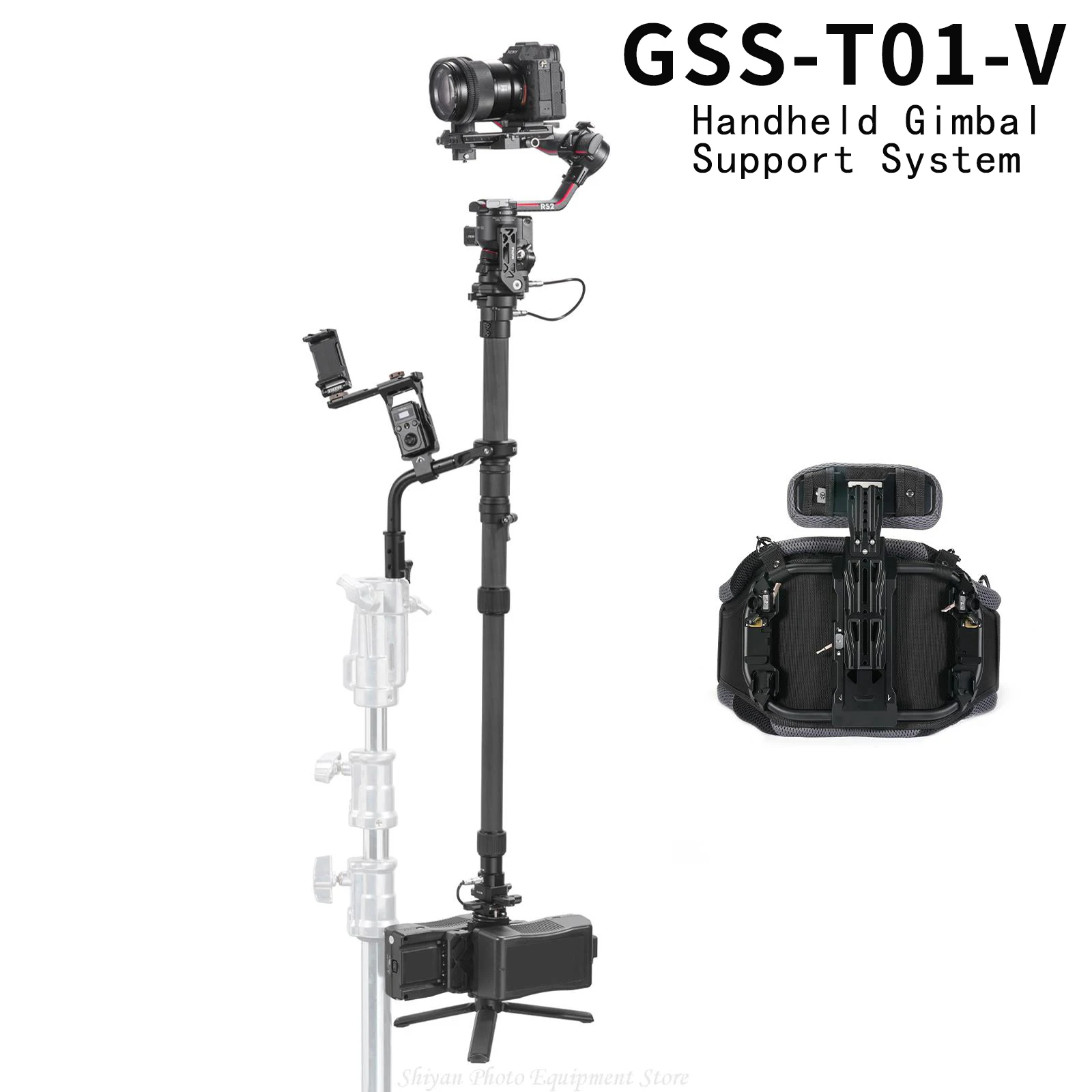 

TILTA GSS-T01-V Float Handheld Gimbal Support System for DJI RS2 RC2 Shooting Kit