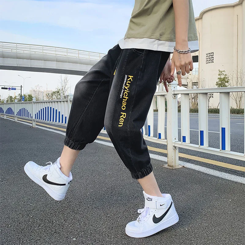 2022 Trend casual men's cropped pants For summer wear jean men's jeans