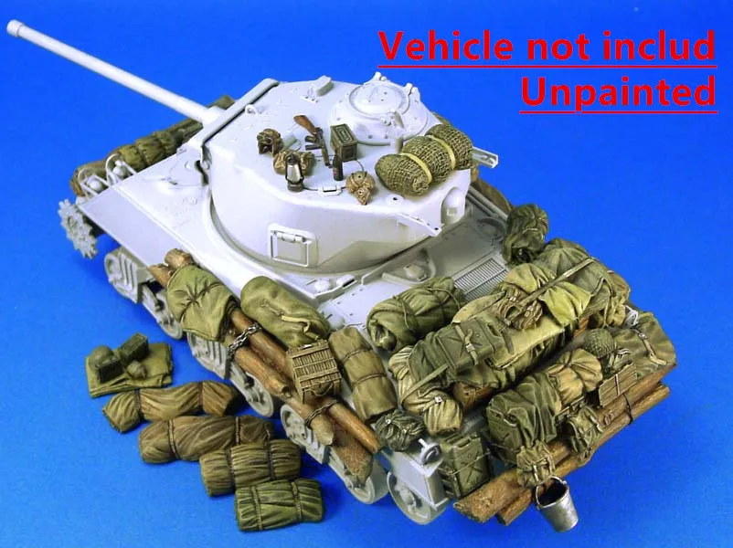 Модель из смолы 1/35 года набор стаканов для M4A3 Sherman tank fury неокрашенный несобранный