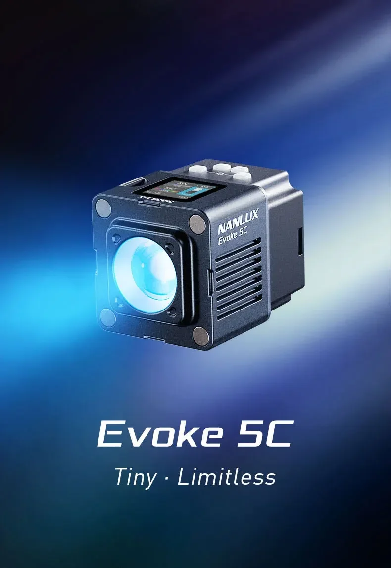 Фото NANLITE NANLUX Evoke 5C RGB Видеосвет Bi-color LED, портативный ручной заполняющий светильник для фото- и видеосъемки №3