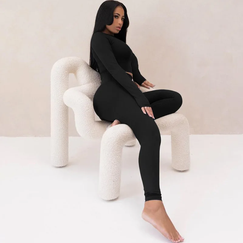 Модный Топ с длинным рукавом и логотипом на заказ облегающий высокоэластичный