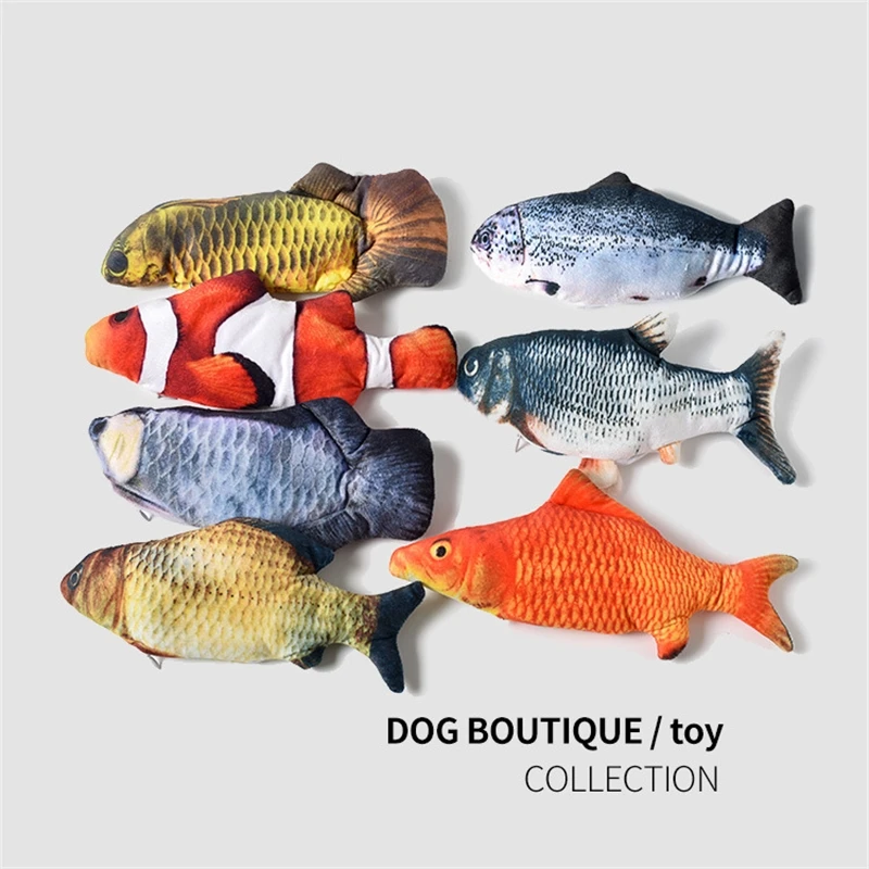 

Тряхните с той же кошкой, электрическая рыба, имитация мяты, мягкая пушистая рыба, игрушки для домашних животных tiktok