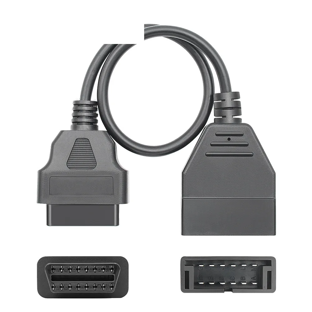 10 шт. Автомобильная линия передачи Obd от 12pin до 16Pin применима к Gm 12 16