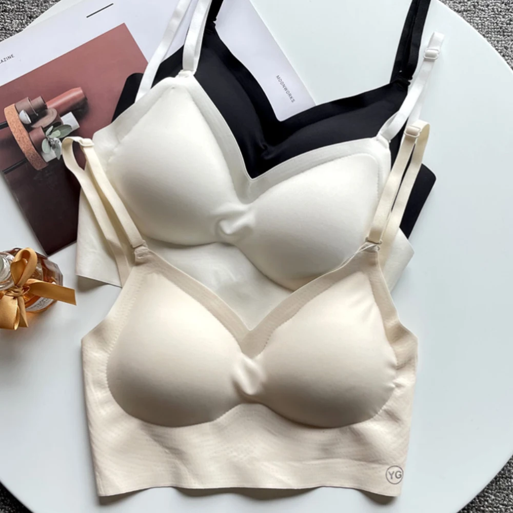 Invisible Bra Backless Bralette Women Bras Without Underwire Seamless Underwear Halter Top Open Back Brassiere Sexy Camisole