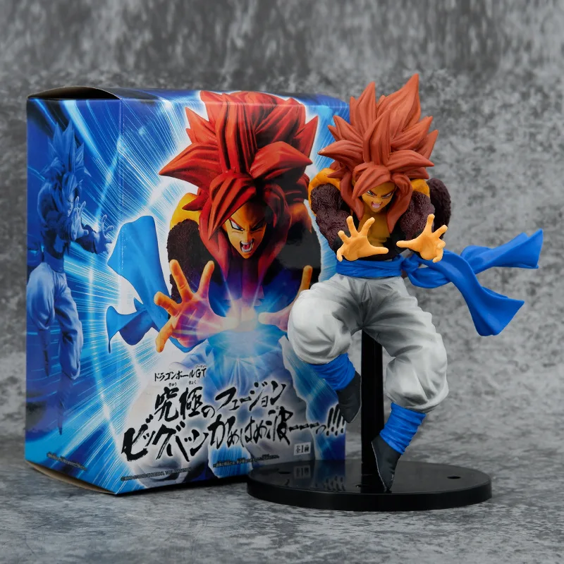 

Anime DRAGON BALL GT Gogeta action figure Toys 21cm Son Goku Vegeta fusion fighting form statue Model Doll Collectible Kids Gift
