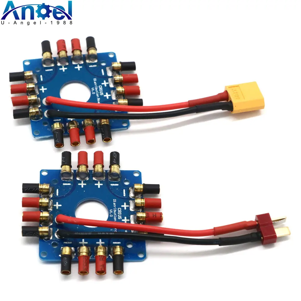 

ESC Distribution Board Connection Board Soldered T / XT60 Plug & 3.5mm Banana Bullet Connectors For Quadcopter Multicopter FPV